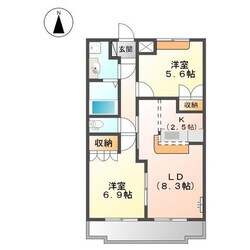 ストークコーポ大津茂の物件間取画像